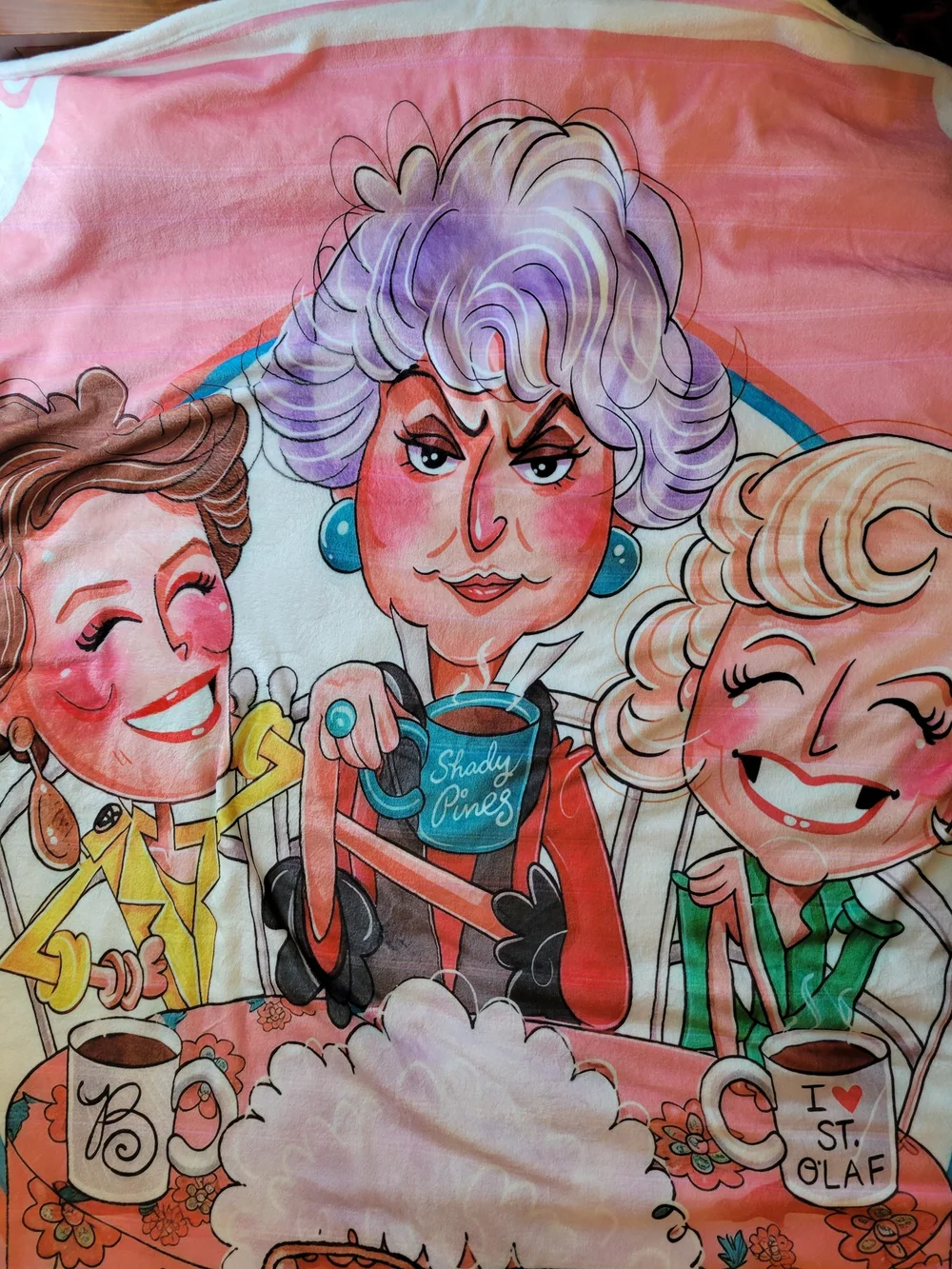 New Adult Size Golden Girls Throw Blanket